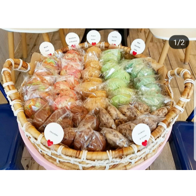 Taro Coconut Scoop Cookie Image
