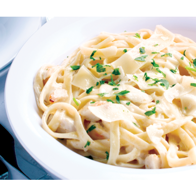 Fettuccine Alfredo with Grilled Chicken Image