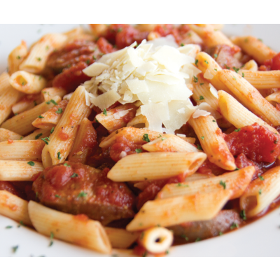Penne Pomodoro & Gourmet Italian Sausage Image