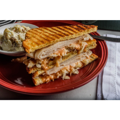 German Turkey Rueben Panini Image