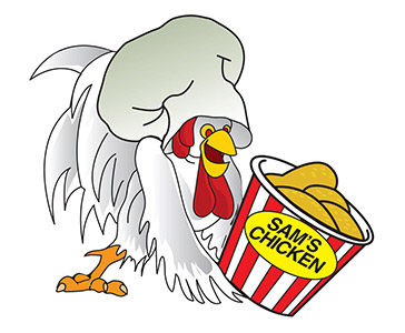 Sam's Chicken & Pizza logo