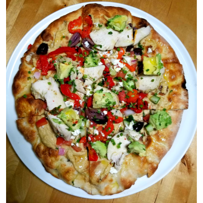 Mediterranean Flat Bread Salad Image
