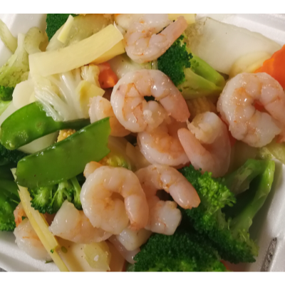D5. Steamed Shrimp with Mixed Vegetables Image