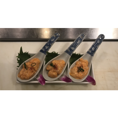 Spicy Chopped Scallop Sushi Image