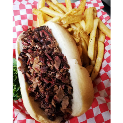 Texas Chopped Beef Brisket Sandwich Image