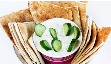 Handmade Tzatziki with Pita Image