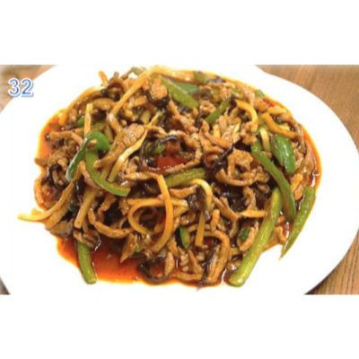 32. Shredded Pork with Garlic Sauce 魚香肉丝 Image