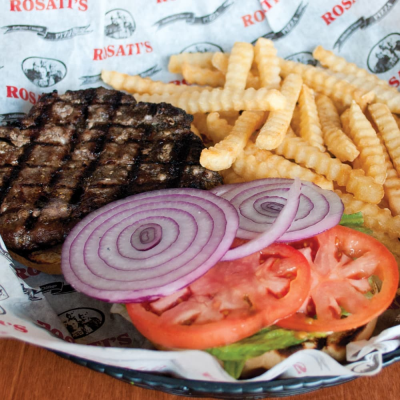 1/3 lb. Hamburger with Fries Image