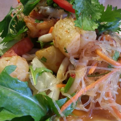 Yum Seafood with Clear Noodles Salad Image