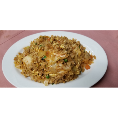 Spicy Kimchi with Chicken Fried Rice Image