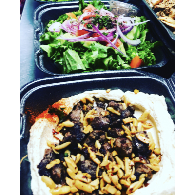 Hummus with Sauteed Chicken Image