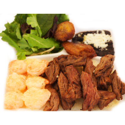 Steak and Shrimp Plate Image