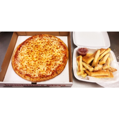 Large Pizza 1-Item & Breadsticks Image