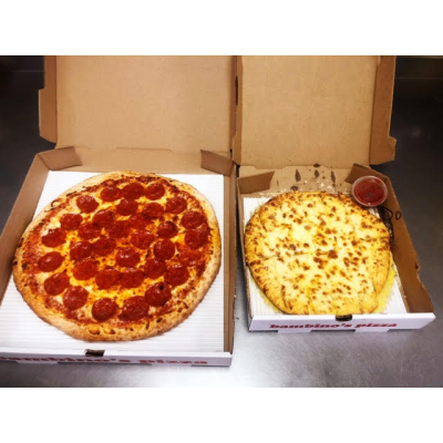Large 1 Item & Small Cheesebread ($12.99) Image