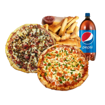 Family Deal: LRG 2-Item Pizza, LRG Specialty Pizza, Breadsticks, & 2-Liter Image
