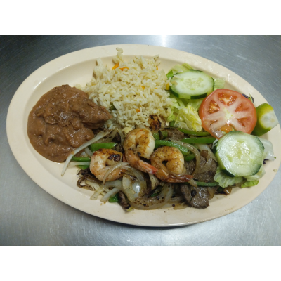 Fajitas De Asada Y Camaron Image
