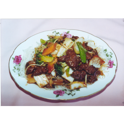 V06. Vegetables with Beef Over Vermicelli Image