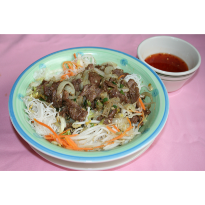 V04. Lemongrass Beef Over Vermicelli Image