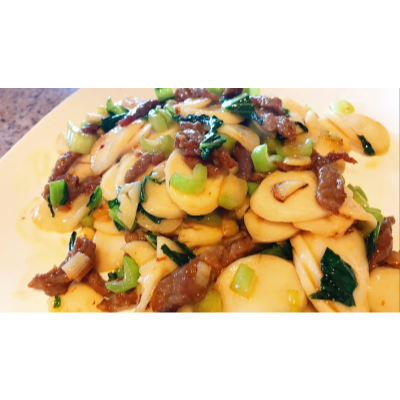 36.肉丝炒年糕 Pork Fried Rice Cake Image