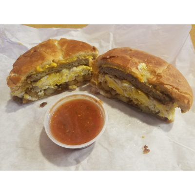 Kaiser Roll Breakfast Image