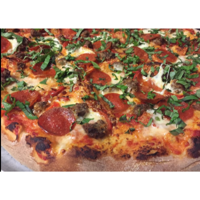 Meatball & Margherita Pizza Image