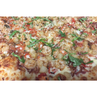 Red Spicy Seafood Pizza Image