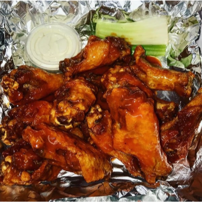 Basket of Chicken Tenders (3 pc) with side ketchup Image