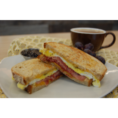 Ham, Egg & Cheddar Sandwich Image