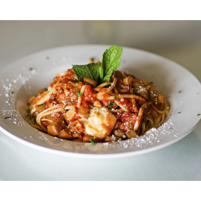 Spaghetti Caprese Lunch Image