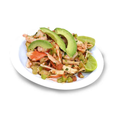 Imit. Crab & Shrimp Ceviche Tostada Image