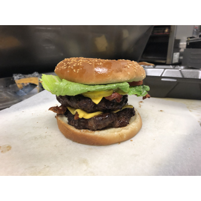 Double bacon cheeseburger Image