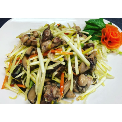 J22. Frog with Yellow Chives Image