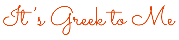 It's Greek to Me logo
