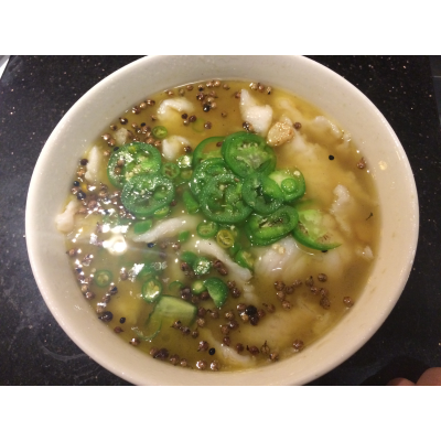C40. Boiled In Green Peppers Sauce Image