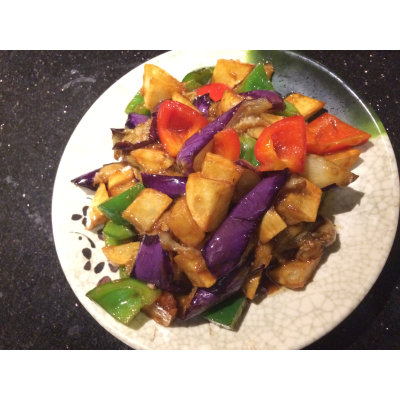 V22. Vegetarian 3 Treasures 地三鮮 Image