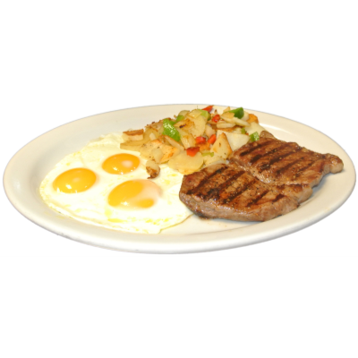 10 oz. Top Sirloin Steak & Eggs Image