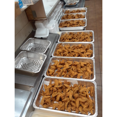 Whole Wings with Fries Image