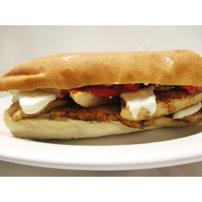 Grilled Chicken Hero, Fresh Mozzarella & Roasted Peppers Image