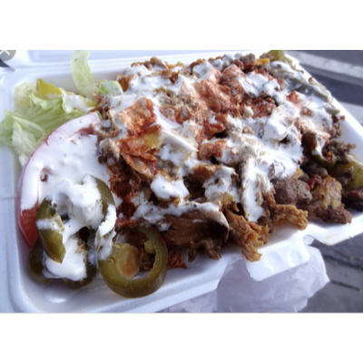 Chicken & Lamb Combo Over Salad Image