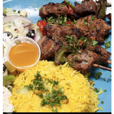 Lamb Shish Kebab Plate Image