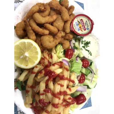 Shrimp in a Basket Platter Image