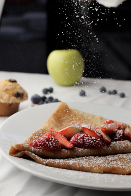 Strawberry & Nutella Crépe Image