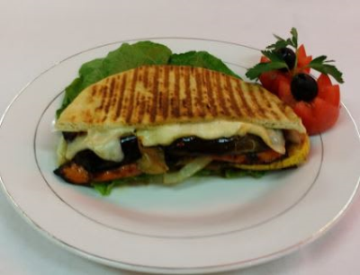 Eggplant Parmigiana Sandwich Image