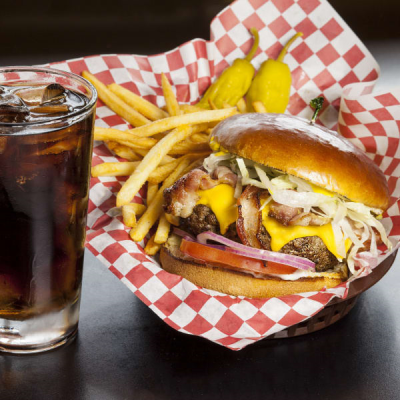 Blue Cheese Bacon Burger Image