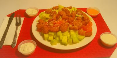 Shrimp Basket Salad Image