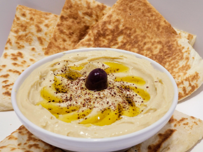 Homemade Hummus with Pita Image
