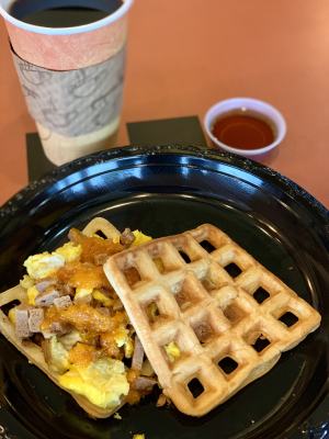 Waffle Egg Sandwich Image