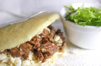 Steak and Cheese Arepa Image