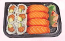 Sashimi Avocado Roll & Salmon Sushi (4 Pieces) Image