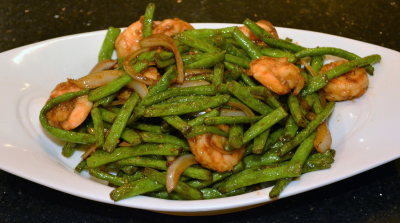 Shrimp with Green Beans Image